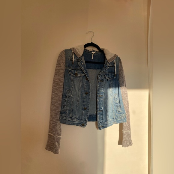 FP Denim Knit Hooded Jacket - Picture 6 of 11